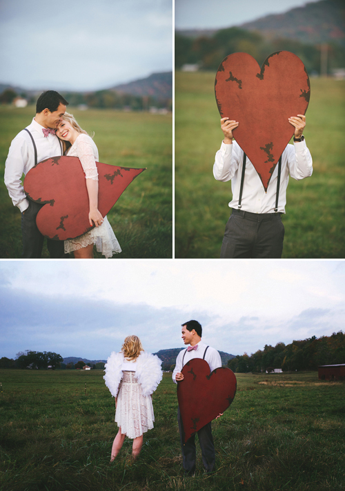 Valentine's theme engagement shoot from Jessie Holloway Photography| junebugweddings.com