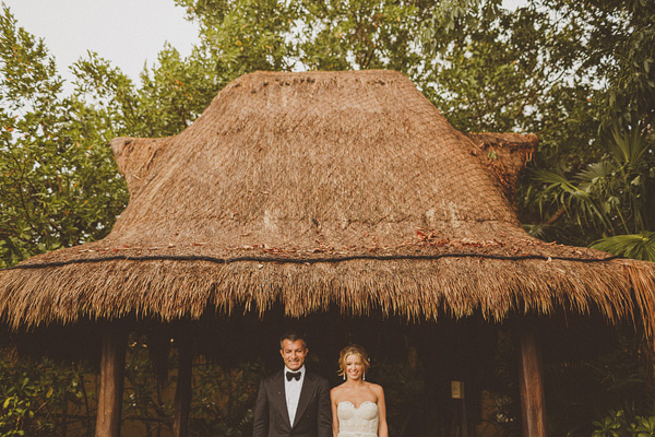 wedding at Fairmont Mayakoba Hotel in Playa Del Carmen, Mexico, photo by Ed Peers | via junebugweddings.com