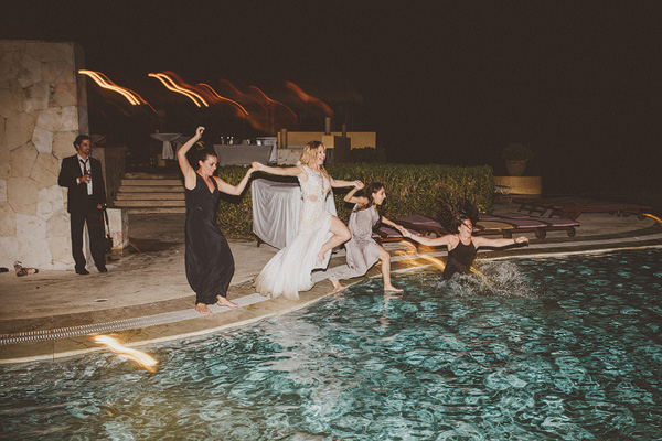 wedding at Fairmont Mayakoba Hotel in Playa Del Carmen, Mexico, photo by Ed Peers | via junebugweddings.com