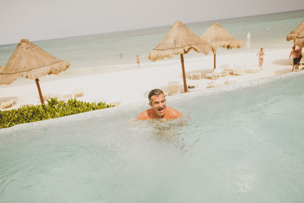 wedding at Fairmont Mayakoba Hotel in Playa Del Carmen, Mexico, photo by Ed Peers | via junebugweddings.com