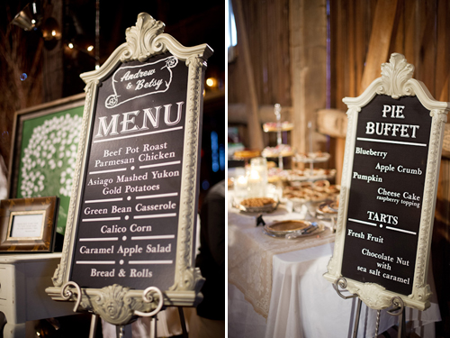 Barn wedding with woodland decor by Kelly Sweet Photography | junebugweddings.com