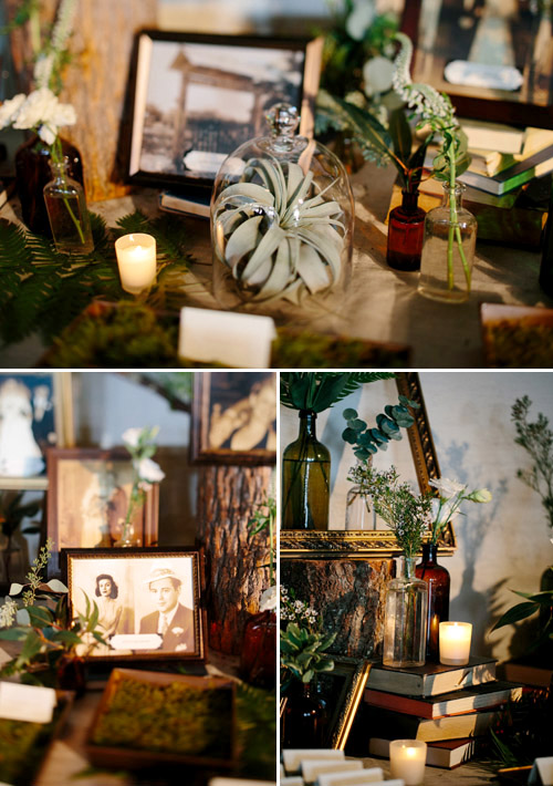 industrial wedding at The Liberty Warehouse, Brooklyn, NY with woodland decor - Elizabeth Duncan Events and Gulnara Studios | via junebugweddings.com