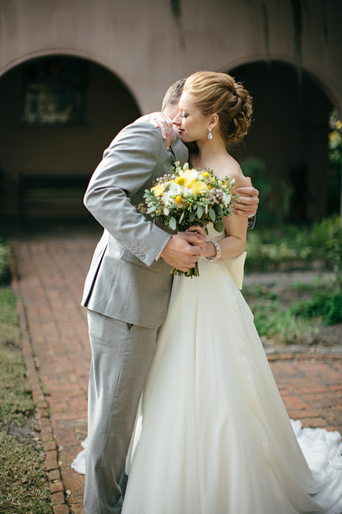 yellow and gray wedding in St. Augustine, Florida, photos by Brooke Images | junebugweddings.com