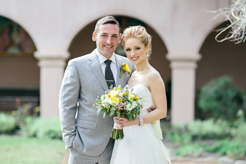 yellow and gray wedding in St. Augustine, Florida, photos by Brooke Images | junebugweddings.com