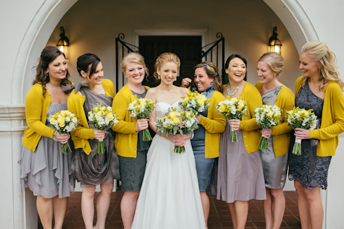 yellow and gray wedding in St. Augustine, Florida, photos by Brooke Images | junebugweddings.com