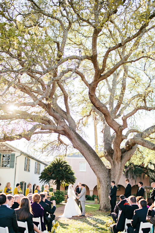 yellow and gray wedding in St. Augustine, Florida, photos by Brooke Images | junebugweddings.com