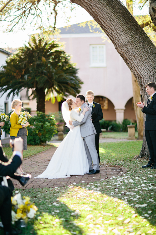 yellow and gray wedding in St. Augustine, Florida, photos by Brooke Images | junebugweddings.com