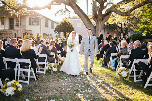 yellow and gray wedding in St. Augustine, Florida, photos by Brooke Images | junebugweddings.com