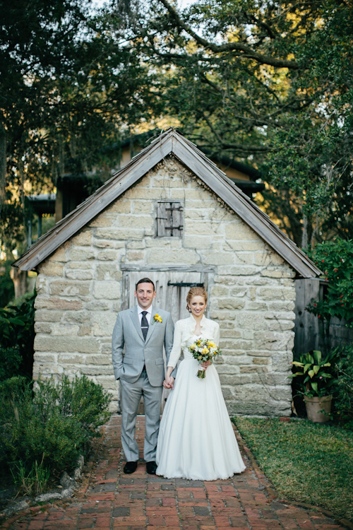 yellow and gray wedding in St. Augustine, Florida, photos by Brooke Images | junebugweddings.com