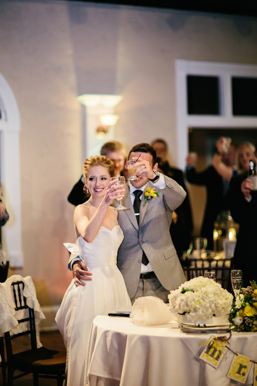 yellow and gray wedding in St. Augustine, Florida, photos by Brooke Images | junebugweddings.com