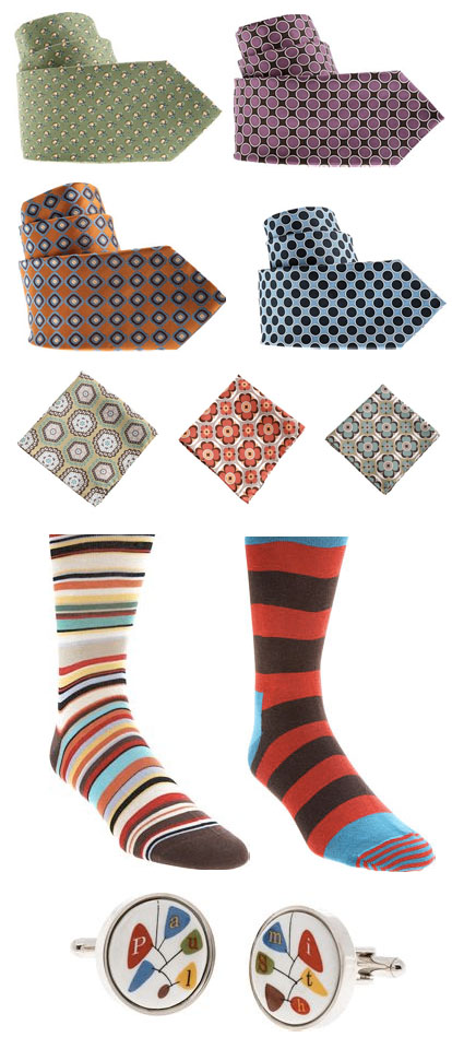 colorful men's wear wedding accessories from Barneys.com