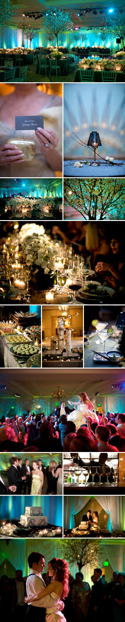 Images by Ira Lippke Studios, spring wedding reception at the Montage Laguna Beach