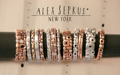 Alex Sepkus bridal jewelry trunk show at Fox's Gem Shop, Seattle