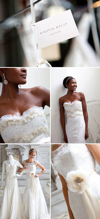 Kirstie Kelly Couture wedding gowns, images by Junebug Weddings