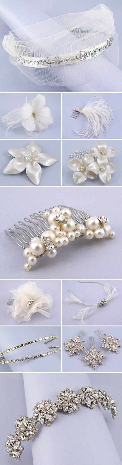 Bridal veils and hair accessories by Sara Gabriel