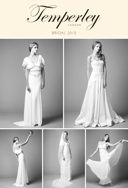 Temperley London 2010 bridal collection and trunk shows in LA and New York