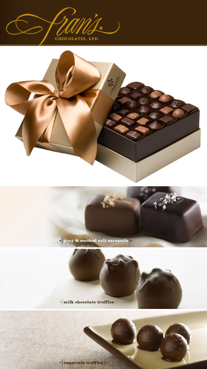 Fran's Chocolates, chocolate truffles and salted caramels