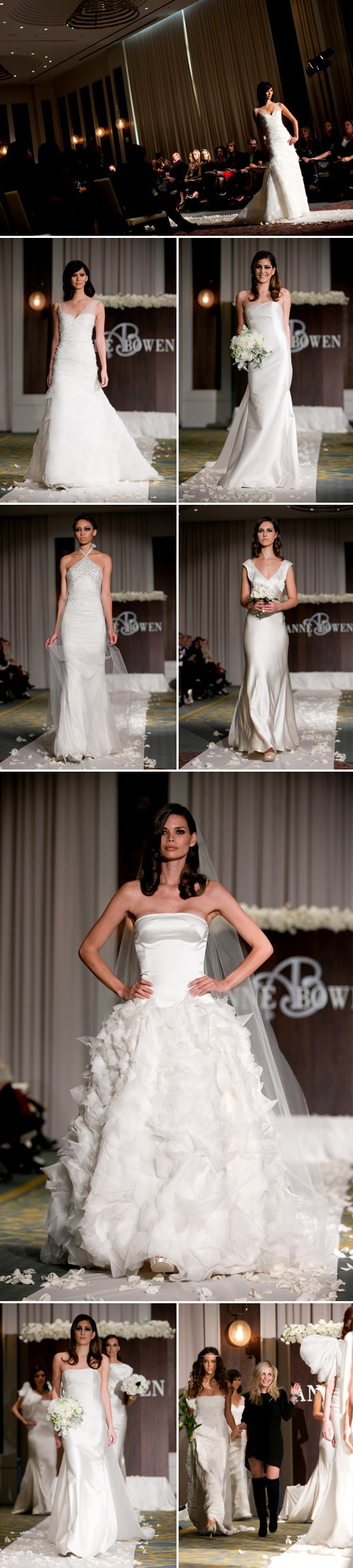 Anne Bowen Spring 2011 wedding dress colleciton from NY Bridal Market, photos by John and Joseph Photography