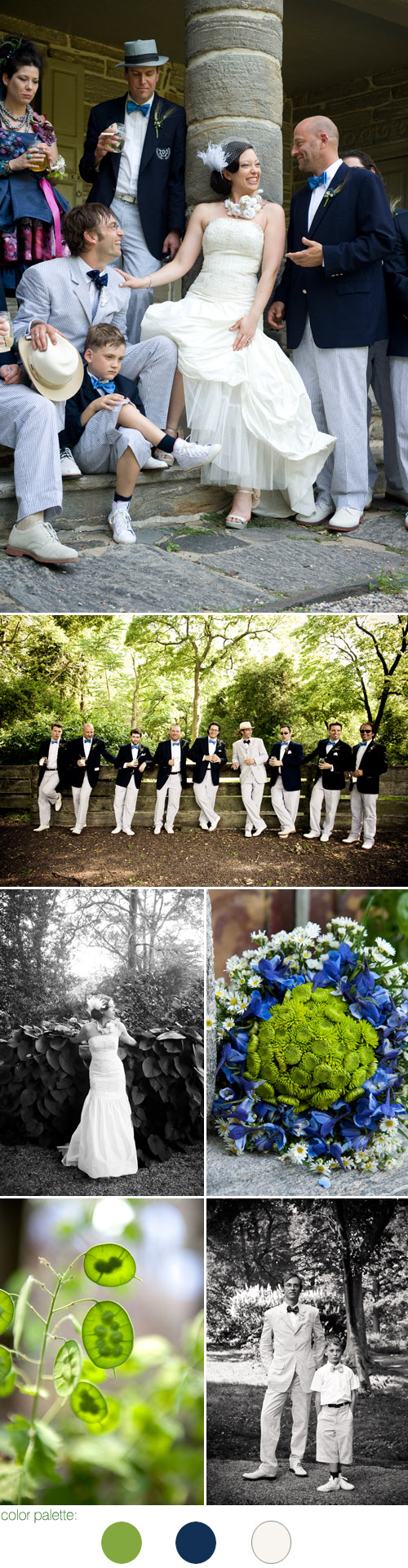 formal BBQ garden Philadelphia real wedding at Bartram's Garden, photos by Leah MacDonald