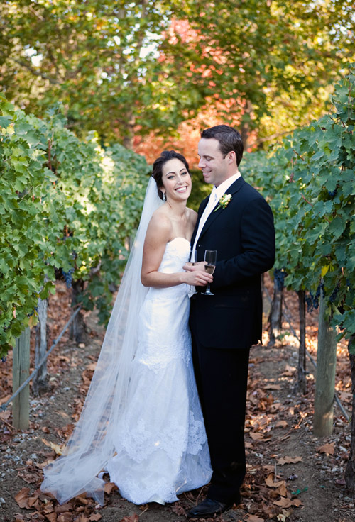 fall real wedding at Beaulieu Gardens in Napa California, photos by Jennifer Bowen Photography