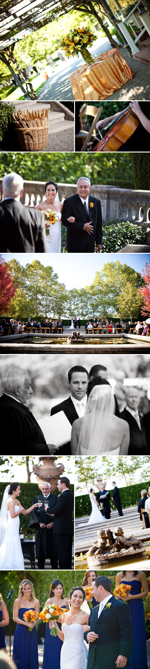 fall real wedding at Beaulieu Gardens in Napa California, photos by Jennifer Bowen Photography