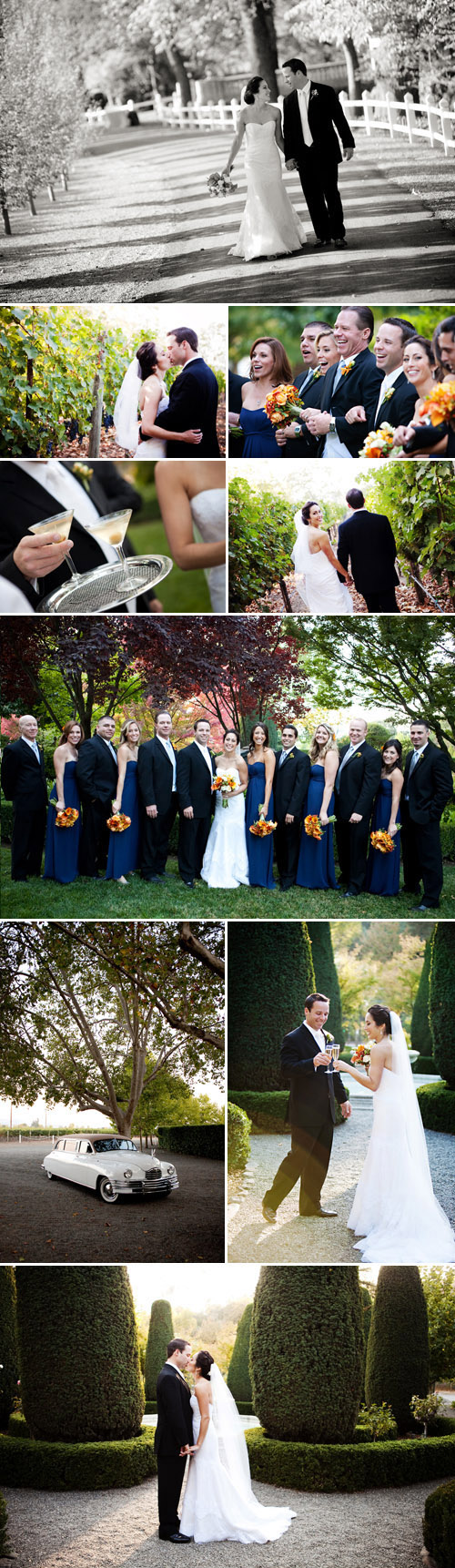 fall real wedding at Beaulieu Gardens in Napa California, photos by Jennifer Bowen Photography