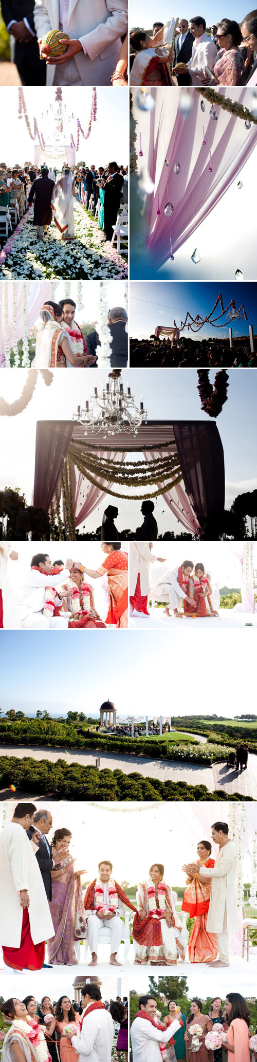 beautiful Indian real wedding at The Resort at Pelican Hill Newport Coast, California, coordinated by Details, Details, Photos by John and Joseph Photography