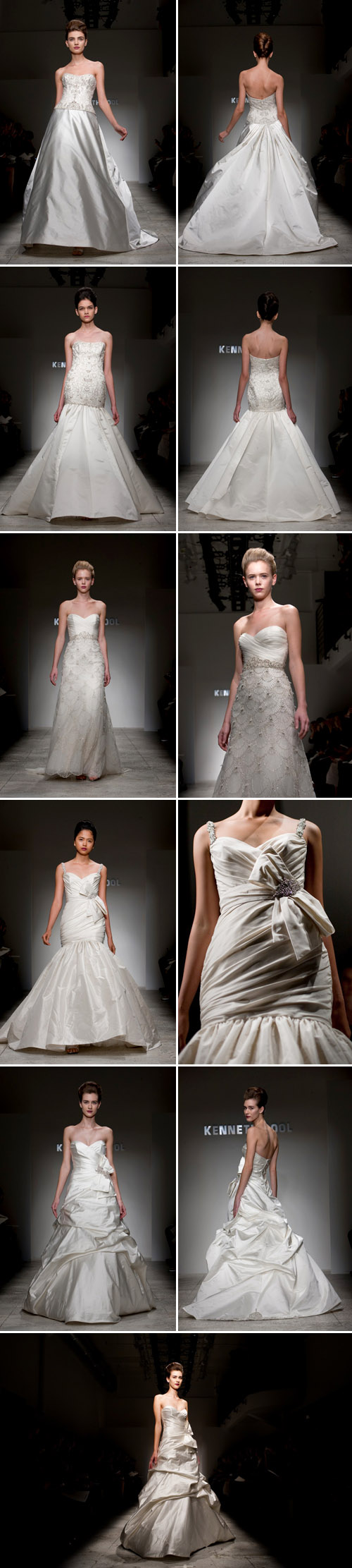 Kenneth Pool spring 2011 wedding dress collection, New York Bridal Market, photos by John and Joseph Photography