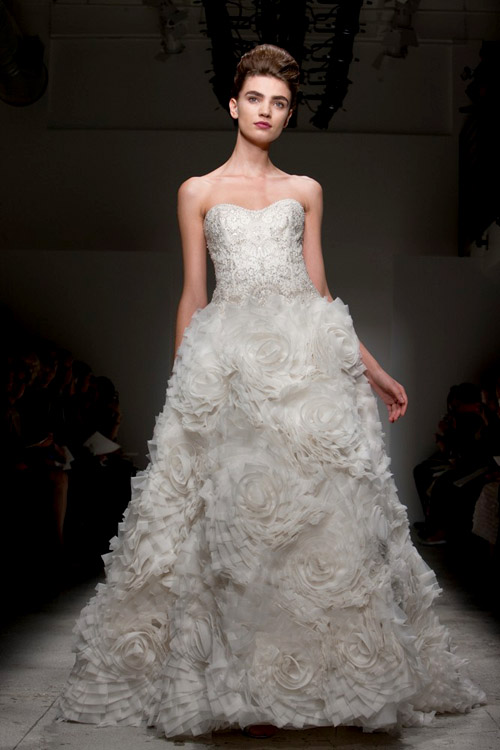 Kenneth Pool spring 2011 wedding dress collection, New York Bridal Market, photos by John and Joseph Photography