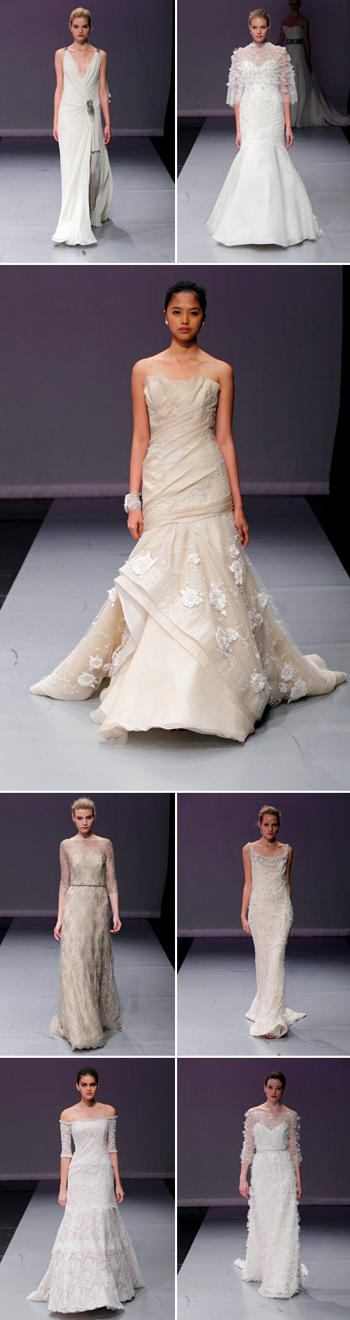 glamorous wedding dresses from Rivini Fall/Winter 2012 bridal market runway show
