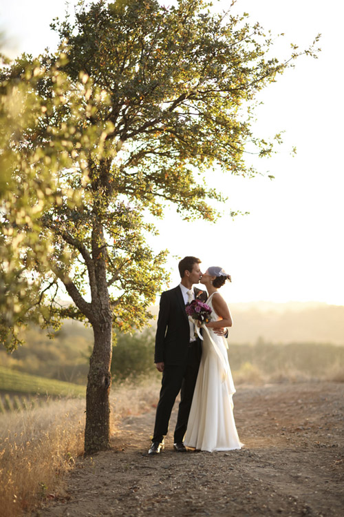 modern and vintage vineyard wedding at Lancaster Estate in Sonoma, California, wedding photos by Michéle Waite