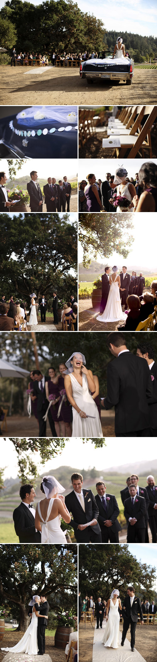 modern and vintage vineyard wedding at Lancaster Estate in Sonoma, California, wedding photos by Michéle Waite