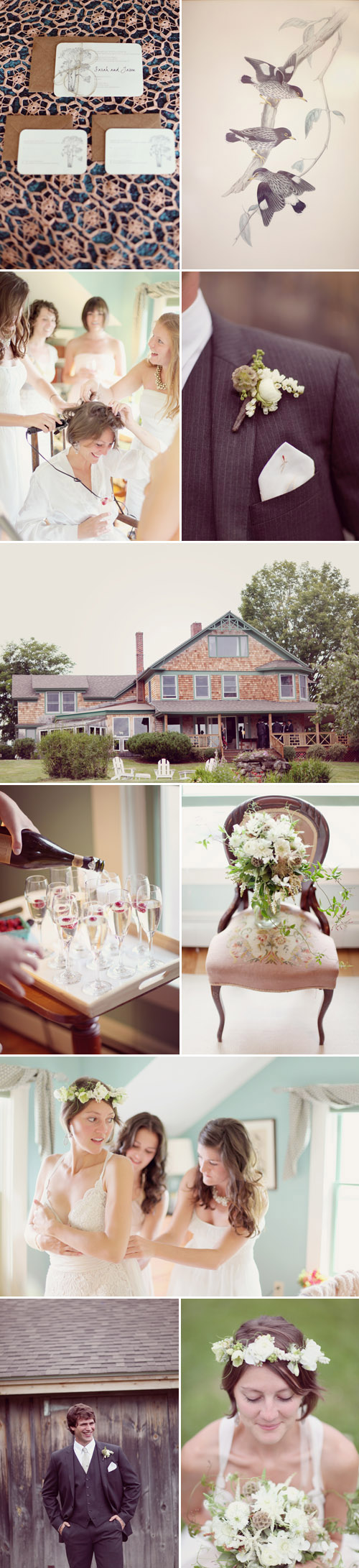 simple and natural mountain wedding at Toad Hill Farm in Franconia, NH, real wedding photos by Simply Bloom Photography