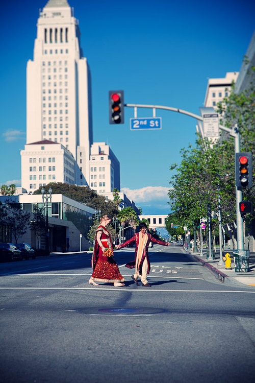 modern Indian wedding at Vibiana in Los Angeles, photos by Callaway Gable Photography