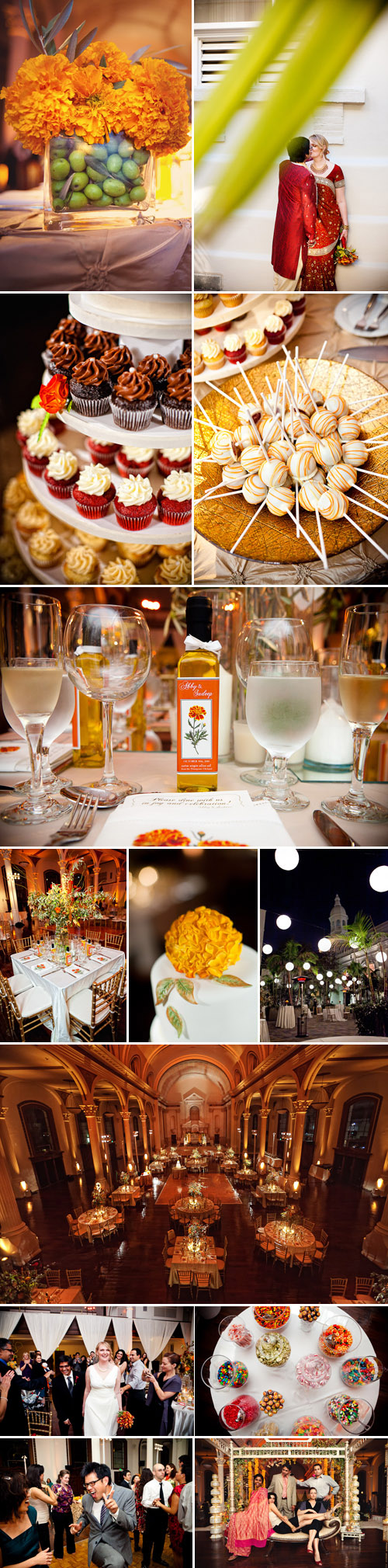 modern Indian wedding at Vibiana in Los Angeles, photos by Callaway Gable Photography