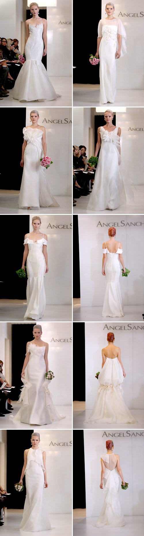 Angel Sanchez 2012 wedding dress collection, photos from Brides.com and Angel Sanchez
