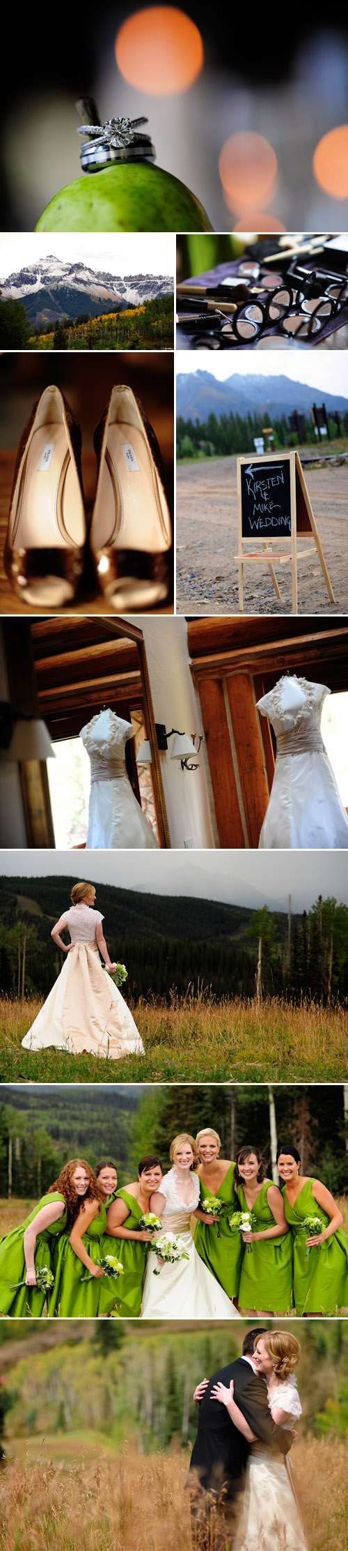 rustic and elegant mountain wedding in Telluride, Colorado, images by Adam and Imthiaz Photography