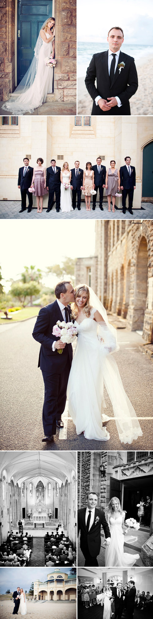 blush pink, ivory and gray spring Australian beach wedding, photos by Natasja Kremers Photography