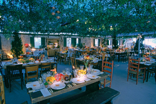 amazing outdoor wedding reception lighting design by Bentley Meeker from his Light X Design book