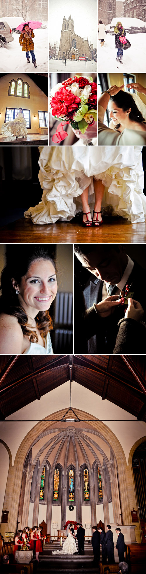 Washington DC winter wedding in a snow storm, photography by Rebekah J. Murray