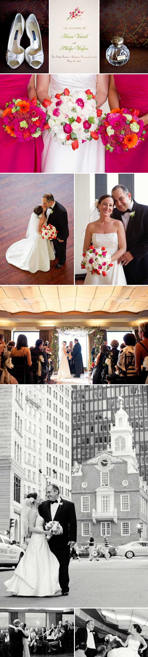 bright and colorful boston wedding style, photos by Kate McElwee Photography