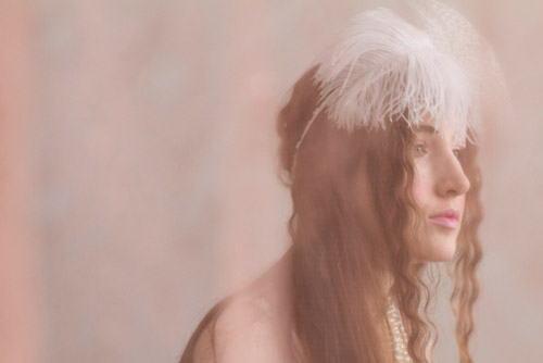 stylish handmade bridal hats, veils and hair accessories by Yestadt Millinery