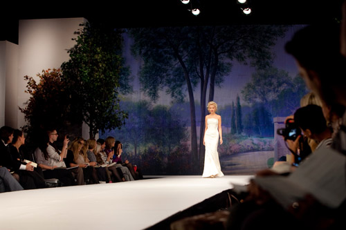 Claire Pettibone wedding dress fashion show at NYC bridal market 2011, photos by Merri Cyr and Mark Walker from Merri Cyr Weddings