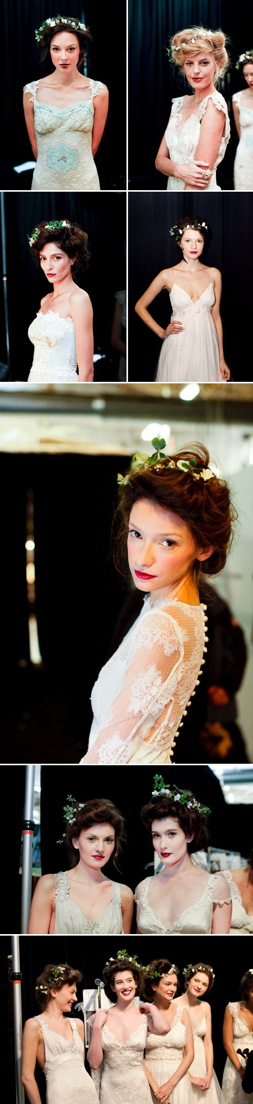 Claire Pettibone wedding dress fashion show at NYC bridal market 2011, photos by Merri Cyr and Mark Walker from Merri Cyr Weddings