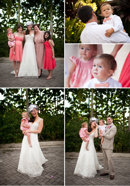 coral pink, olive green and tropical orange destination wedding in La Fortuna, Costa Rica, photos by A Brit and a Blonde