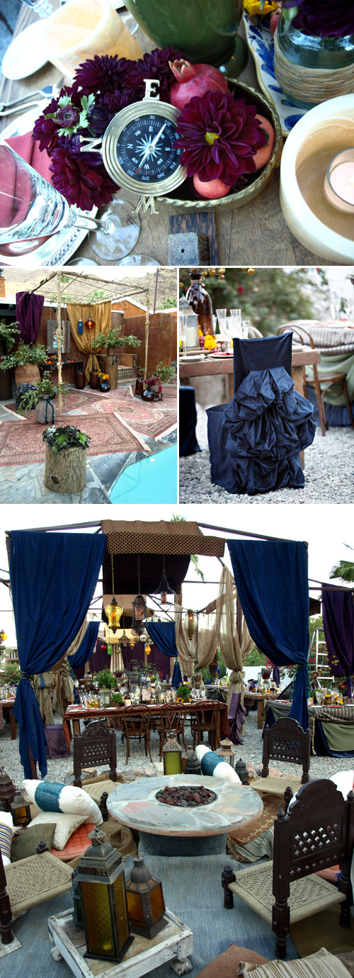 wedding decor inspired by exotic old-world nautical ports and gypsy travelers, event design, planning and production by Kristin Banta Events, photos by Miki & Sonja