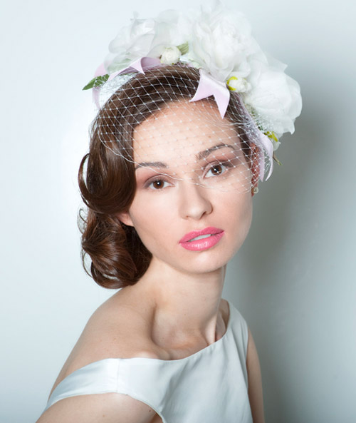 vintage style wedding dresses, veils and accessories from Fancy New York