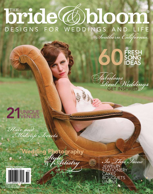 lovely photo shoot in France of Faye Dinsmore by Elizabeth Messina for the Bride and Bloom magazine cover