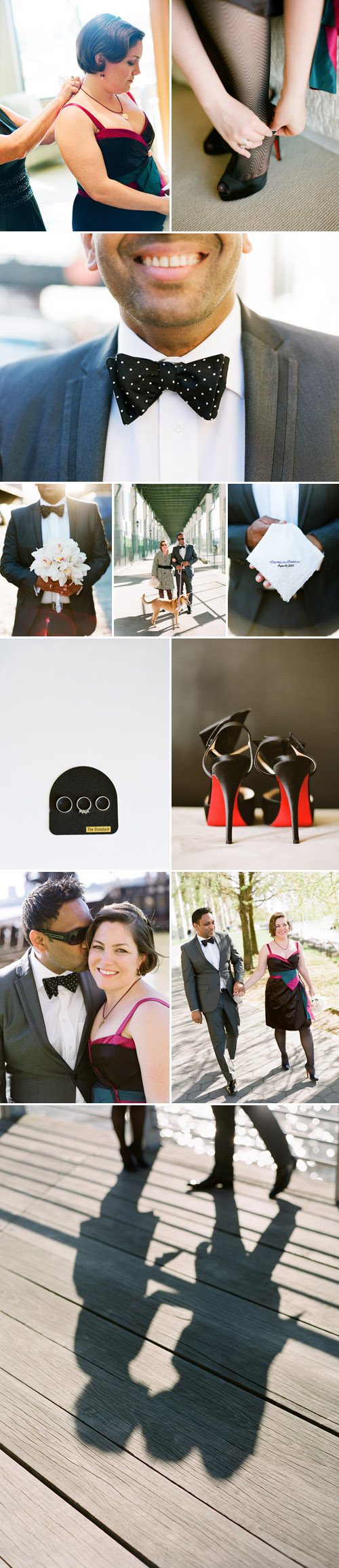 Modern New York City wedding style, photos by Jenny Kim Photography