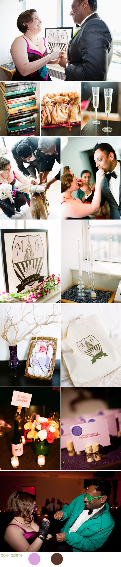 Modern New York City wedding style, photos by Jenny Kim Photography